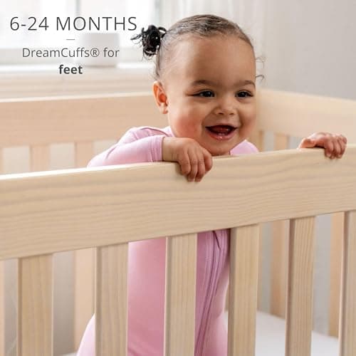 Dreamland Baby Bamboo Viscose Baby Pajamas (0-24 months). Ultra Soft Viscose Sleepers with 2-Way Zipper, Mitten & Foot Cuffs. Mom-Owned US Business, Premium Materials - Thumbnail 4