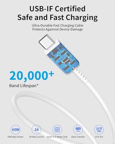 iPhone 16 Charger, tiavalmax 2-Pack 30W Compact PPS USB C Charger Block with 10ft Type C Chargers Fast Charging Cable for iPhone 17/16/15 Plus Pro Max, iPad Pro/Mini/Air, Pixel, Galaxy, AirPods 4 - Thumbnail 4