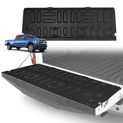 TripleAliners Truck Mat Compatible with 2017-2022 Ford Super Duty F250/F350/F450 Accessories, Tailgate Mat Custom Fit All Weather Protection Pickup Liner - Image 1