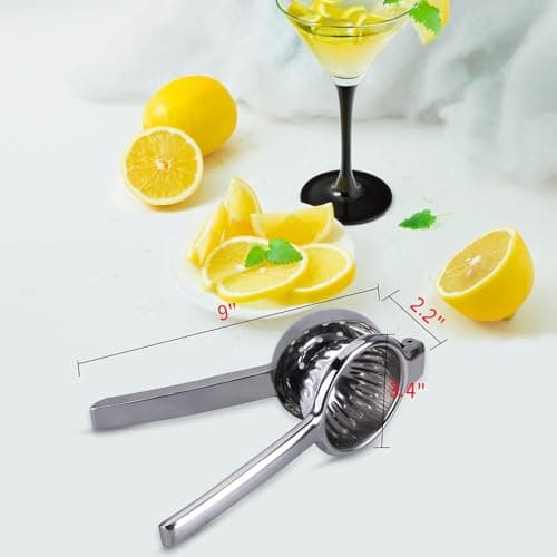 LSLCQW Lemon Squeezer Stainless Steel Large Manual Citrus Press Juicer | Heavy Duty, Solid Metal, Squeezer Bowl, Lime Squeezer - Thumbnail 2
