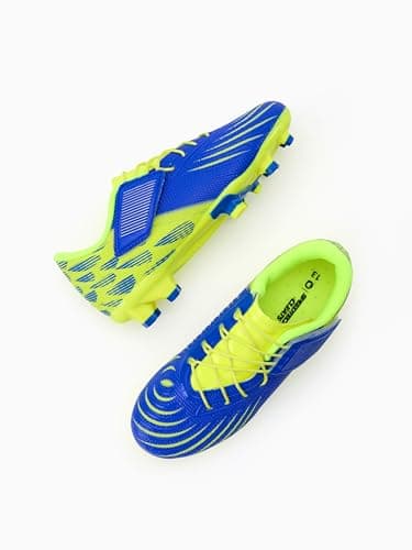 Boys Girls Soccer Cleats Athletic Outdoor Football Shoes Training Lightweight Unisex-Child Youth Futsal Indoor Turf Firm Artificial Ground Flexible Durable Comfortable Leadoff Traction Breathable 6 - Thumbnail 3