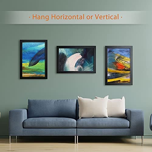 VCK Poster Frame 11x17 Set of 3, Wood Black Picture Frame, Wall Gallery Photo Frames, 3 Pack - Thumbnail 4