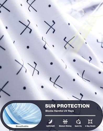 SANTINY Golf Polo Shirts for Women Short Sleeve Quick Dry 3 Buttons Collared Pickleball Shirt Summer Golf Tennis Tops (White Golf Clubs_2XL) - Thumbnail 6