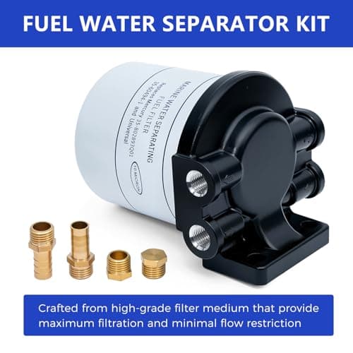 AUIVERED 802893Q01 Fuel Water Separator Kit - 18-7983-1 Filters - Compatible with Mercury Mercury 35-807172 35-60494-1 18-7944 Marine 35-55501 35-57250 35-806771 35-802893T 35-802893Q ABB-FUELF-IL-TR - Thumbnail 2