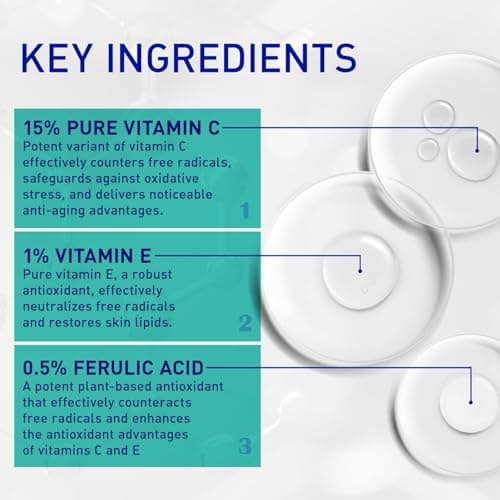 Vitamin C Face Serum for Anti Aging: Enaskin Naturals Super C Serum with Ferulic Acid for Women Mature Skin, Premium Formula Vit C Facial Serum for Brightening Dark Spots and Glowing up Skin - 1.7 Oz - Thumbnail 5