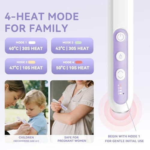Berrcom Insect Bite Relief Device, Chemical-Free Heat Therapy for Itch & Swelling, 4-Level Temperature Adjustment​, Rechargeable Bug Bite Reliever​​ for Outdoor Use​ - Thumbnail 2