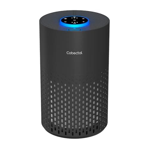 Air Purifiers for Bedroom Home, Cobectal Air Cleaner with H14 True HEPA 3-in-1 Filter for Room up to 1050 ft², Sleep Mode & Aroma Function, Portable Air Purifiers for Office, Dorm, RVs, Black - Image 1