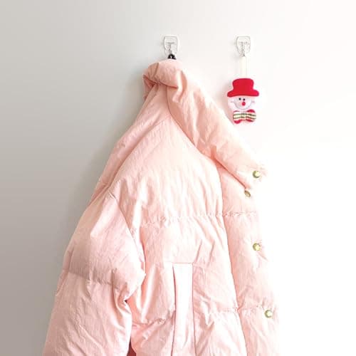 32 Hooks and 40 Strips, Clear Small Wall Hooks for Hanging, Wire Toggle Hooks for Walls No Damage, Utility Hooks Heavy Duty with Adhesive Strips for Hanging Decorations in Living Spaces, No Tools. - Thumbnail 5