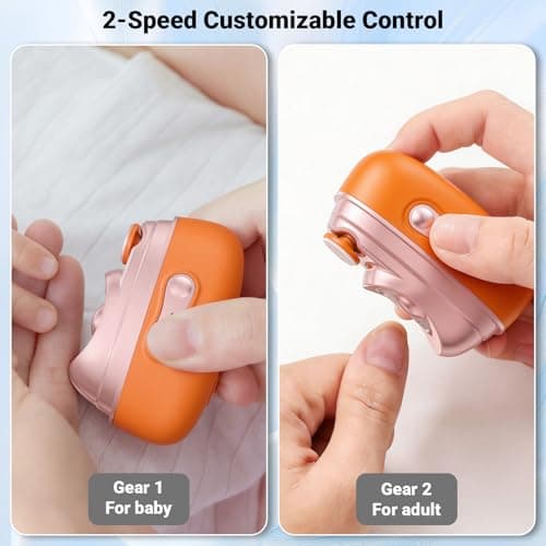 4-in-1 Electric Nail Clipper with LED Light – Quiet Rechargeable Nail Grooming Kit, Grinder & Polisher, 2 Speed, Nail Debris Collector, Portable Gift Set - Thumbnail 5