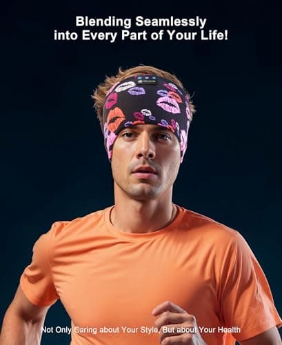 LOVE EYE Sleep Headphones Wireless Headband Headphones Bluetooth 5.4 for Side Sleeper Bluetooth Headband Earphones for Sports for tech Gadgets Gifts - Thumbnail 6
