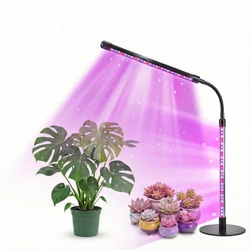 TheOneGrow Desk Grow Light for Indoor Plants with Timer, 28.7" Flexible Gooseneck Plant Light for Desk, 4-Dimming Levels, USB Powered Office Grow Light for Succulents, Herbs - Image 1