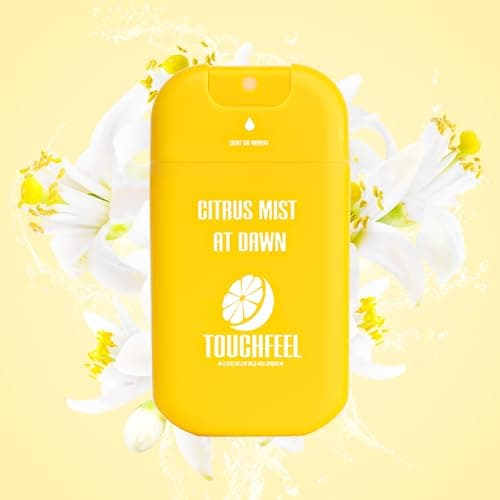 TOUCHFEEL Spray Hand Sanitizer Travel Size Scented 3-Pack - Refillable Hydrating Hand Sanitizers Portable Design Travel Essentials (Mint Reverie, Silver Cedar, Citrus mist at dawn) 0.93Fl Oz Each - Thumbnail 4