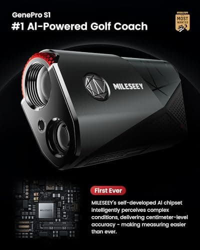 MILESEEY GenePro S1 AI Golf Rangefinder with Smart Slope, 2000 Yards Laser Range Finder 7.5X Magnification, 0.1s Flag Pole Locking Vibration, Magnetic Mount - Thumbnail 2
