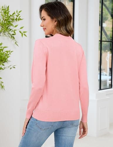 Totatuit Zip Up Jacket for Women Casual Lightweight Cardigan Long Sleeve Knitted Sweatshirts Crewneck Clothes Zip Up Sweater Tops White XXL - Thumbnail 5