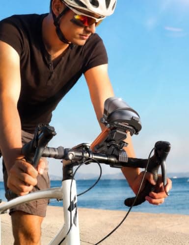JOYROOM Bike Phone Holder Mount [Avoid Glare][Full Silicone Protection] Phone Mount for Electric Scooter Ebike Bicycle Handlebar iPhone Bike Accessories for Men Compatible Phone Under 4.7-7" - Thumbnail 5