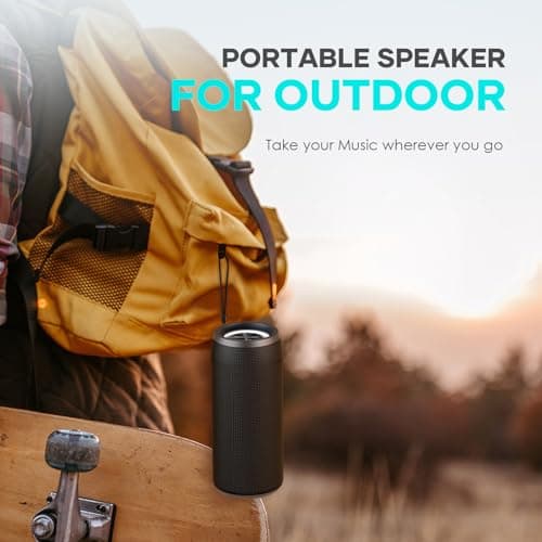 Bluetooth Speaker IPX6 Waterproof.Musibaby M88pro with Loud Stereo Sound,Portable Wireless Speaker,40H Battery,Bluetooth 5.3,Dual Pairing, Shower Outdoor Speaker for Party, Beach, Gifts Ideal. - Thumbnail 6