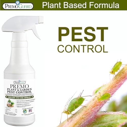 Plant & Garden Pest Control by Premo Guard - 32 oz - Insect & Disease Control for Organic Gardening - Effective Natural Plant Based Formula for Inside & Outside Plants - Thumbnail 4