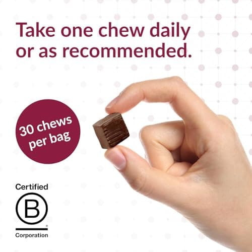 Bariatric Advantage Iron 30 mg Chewy Bite with Vitamin C - for Bariatric Patients - Sugar-Free - Chocolate Raspberry - 30 Count - Thumbnail 2
