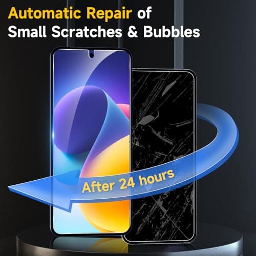 YWXTW EZ Alignment for Samsung Galaxy Z Flip 7 Screen Protector, [Strengthen Crease Test] 4Pcs Inner Soft EPU Film+2Pcs Front Display Tempered Glass+1 Set Camera lens Protector, Anti Scratch - Thumbnail 5