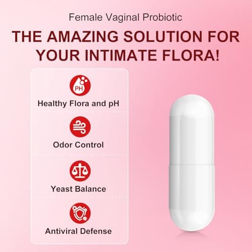 ElixAid Vaginal Probiotic Supplement - Supports Healthy Vaginal pH, Fresh Odor & Balanced Flora for Women, Urinary Tract Health with Prebiotics & Lactobacillus Probiotic Blend - 20 Billion CFU - Thumbnail 4