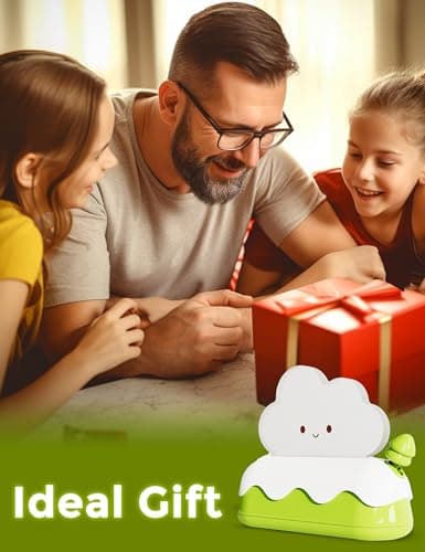 L LOHAS LED Cute Desk Decor Cloud Lamp Night Light for Kids, Kawaii Sleep Light, Rechargeable 7 Colors Lamp, Room Decor, Gifts Ideas for Baby Kids Girls Teens Teenages - Thumbnail 6