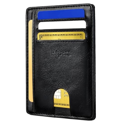 Espera Slim Minimalist Front Pocket Wallet for Men, RFID Blocking Credit Card Holder, Thin Travel ID Card Case, Gifts for Men - Image 1