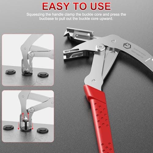 Car Clip Pliers, Clip Removal Tool with Spring-Loaded Lever for Auto Trim & Fastener Removal, Easily Remove Fasteners, Clips, and Rivets, Damage-Free Interior & Exterior Disassembly Tool - Thumbnail 3