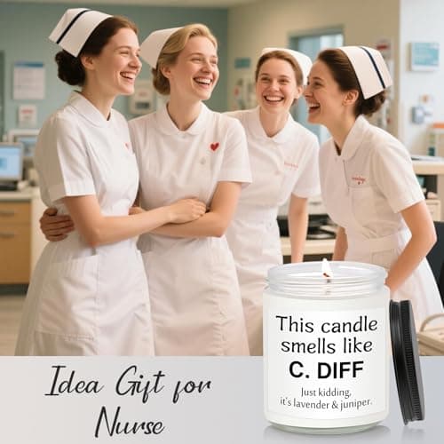 Nurse Gifts for Women Men, Nurses Week Nursing Gifts for Nurse Medical Assistant Students Graduation RN CNA LPN, Funny Appreciation Gift for Nurse Doctor Practitioner, Doctors Day Birthday, Candles - Thumbnail 3