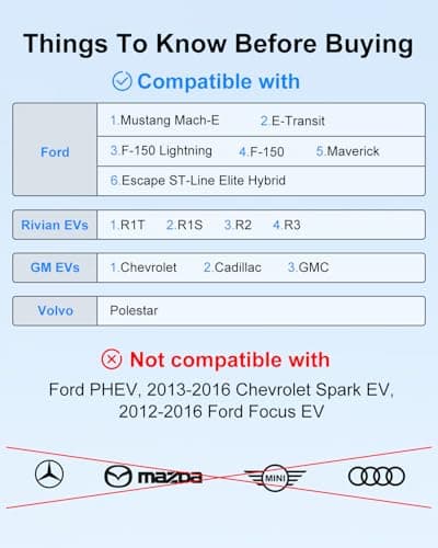 Wistery 2025 Upgraded NACS to CCS Adapter [Max 500A 1000V],Tesla Supercharger to CCS1 Charger Adapter,Fast Charge Tesla Supercharger Adapter Compatible withFord,Rivian,GM,Volvo and Polestar - Thumbnail 2