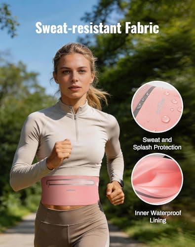 Running Belt for Women & Men-Ultra Light Slim Running Belts - Thumbnail 4