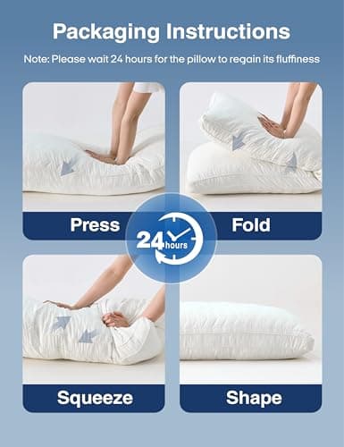 ZonLi Long Body Pillow for Adults, Firm Body Pillow with Adjustable Shredded Memory Foam, Soft Support for Side Sleepers, Pregnant Women, Washable Quilted, 20 x 54 Inch, White - Thumbnail 3