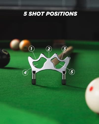 LOCKCUE 57" 2 Piece Pool Cue Stick, Maple Wood with Chrome-Plated Zinc Alloy Screw-on Billiard Bridge Head - Thumbnail 3