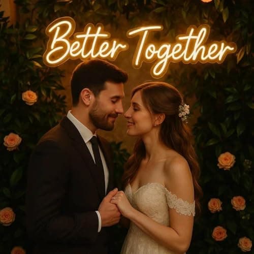 Customized neon signboards, specially designed for wall decoration, wedding scenes, birthday parties, bedrooms, and store names, featuring personalized neon signs.Customized signs as unique gifts - Thumbnail 2