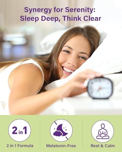 Anven Health 400mg L-Theanine with 200mg Apigenin Supplement for Sleep-Natural Relaxation & Stress Relief - Gluten Free,Non-GMO, Zero Fillers - Made in USA | 60 Veggie Capsules - Thumbnail 2