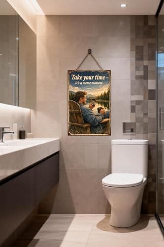 Take Your Time Its a Meme Moment Vintage Metal Tin Sign 8x12 Inch Funny Relax Quote Wall Decor Rustic Retro Humor Plaque for Office Home Cabin Man Cave with Pre Drilled Holes - Thumbnail 2