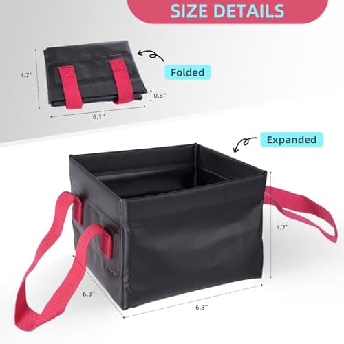 HOUSE AGAIN Grill Brush Bristle Free + Collapsible Water Bucket, Safe BBQ Outdoor Grill Accessories Cleaning Brush Scraper with Durable Dunk Tank for Great Value Bundle/Ideal for Dad - Thumbnail 3