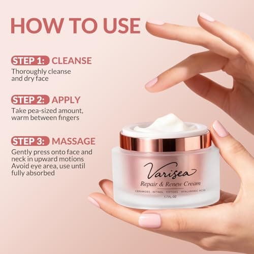 Retinol Anti-Aging Face & Neck Moisturizer with Ceramides, Fragrance-Free - Thumbnail 5