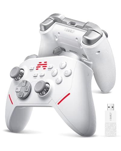 BEITONG KP20 Wireless Controller for PC, Switch/Switch 2, Android, TV, Steam Deck, TMR Joysticks & Hall Triggers, Bluetooth & 2.4g Gamepad with 1000Hz Polling Rate and Mechanical Buttons