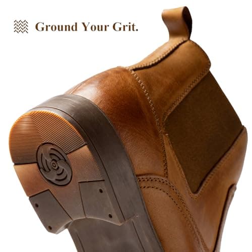 ArcBrothers Mens Cowboy Boots,Western Cowboy Boots for Men Casual Ankle Boots - Thumbnail 6