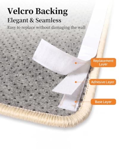 Sisal Cat Scratcher Mat, 17.2" Square Pad Floor & Wall Pad with Tapes - Thumbnail 4