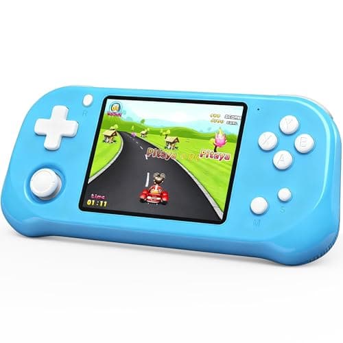 Beijue Handheld Game for Kids with 3.5'' IPS Screen 139 Preloaded 32 Bit Electronic Video Games, Portable Rechargeable Gaming Player Toy for Boys Girls Seniors Gift (Bay Blue) - Image 1