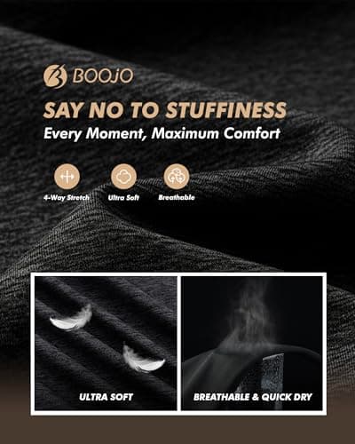 BOOJO 3 Pack Tank Tops Men - Summer Quick Dry Moisture Wicking Workout Muscle Sleeveless Shirts for Gym Beach Running - Thumbnail 4