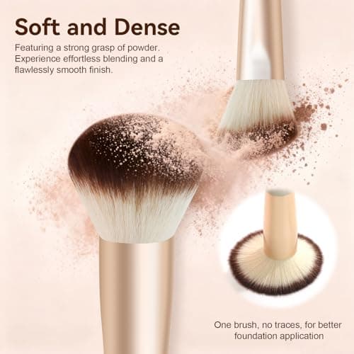 ALLFYL 49 Pcs Makeup Brushes Set, Professional Premium Make up Brushes Kit with Leather Case, Complete Makeup Brush Set for Foundation, Blush, Contour, Concealer Eye and Face Makeup Cosmetic Tools - Thumbnail 3