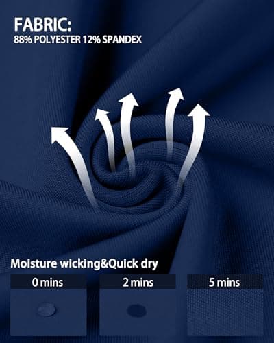 Roadbox Boys Youth Compression Shirts - Long Sleeve Athletic Undershirt Kids Quick Dry Base Layers for Baseball Soccer Football - Thumbnail 5
