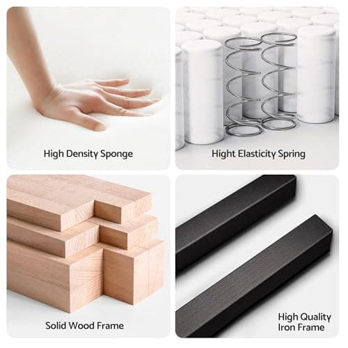 Indoor Chaise Lounge Chair with Storage Ottoman, 60-Inch Corduroy Lounge Sofa, Modern Cloud Couch Chair with Wide Armrests & 4 Pillows (Beige (No Storage)) - Thumbnail 4