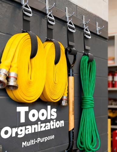 Men Gifts for Fathers Day for Dad Husband, 4 Pack [1s Auto Lock] Extension Cord Holder Organizer, Extension Cord Hanger for Garage Storage and Organization, Garden Hose Storage, Garage Gadgets for Men - Thumbnail 2