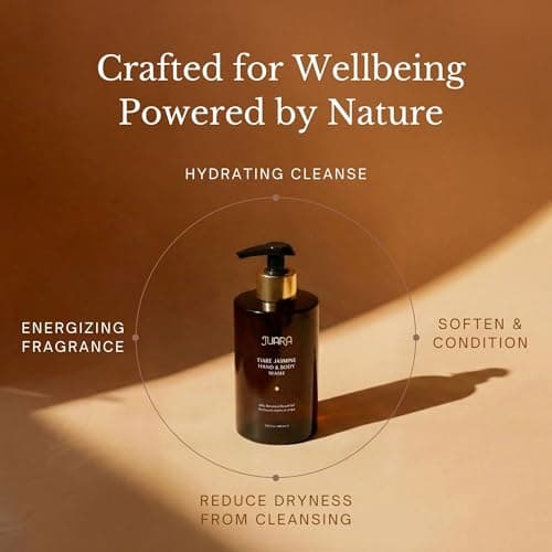 Juara 13.5 Fl Oz Hand & Body Wash - Hydrating Daily Cleanser with 72-Hour Moisture Magnet - Gentle Lather (Tiare Jasmine) - Thumbnail 4