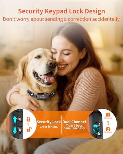BarKar Dog Shock Collar with 4 Training Modes, IPX7 Waterproof Dog Training Collar with IPX4 Remote, 2600FT Electric Collar with Beep, Shock, Vibration & Shock Boost for All Breeds - Thumbnail 6