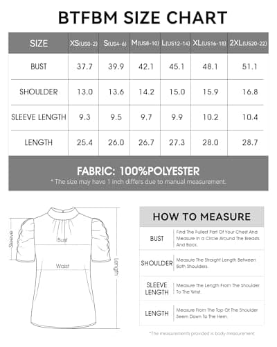 BTFBM Womens Tops 2026 Dressy Casual Blouses Summer Spring Clothes Mock Neck Short Sleeve Shirts Business Work Fall Outfits(Solid Dark Green, XX-Large) - Thumbnail 6