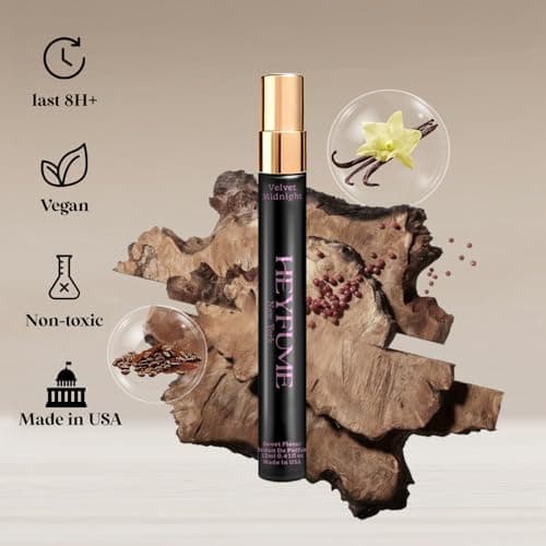 Pheromones Perfumes for Women Mini: Eau De Parfum Inspired By B-LACK O-Pium- Premium Amber Vanilla Sent Blend - Long Lasting Travel Size Pen Spray 0.41 fl for Female Made in USA - Thumbnail 3